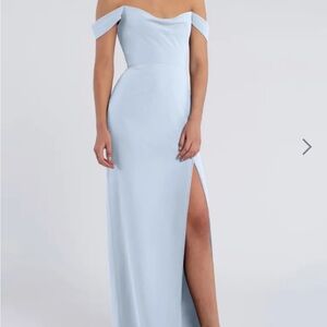 Jenny Yoo dress - Jacqueline dress- whisper blue- size Zero- style# 22382